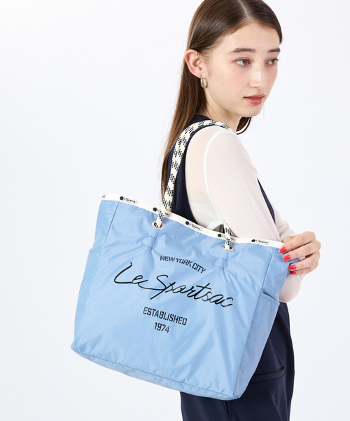ML 2 WAY TOTE 2ウェイスレートブルー/パールシャイン（トートバッグ