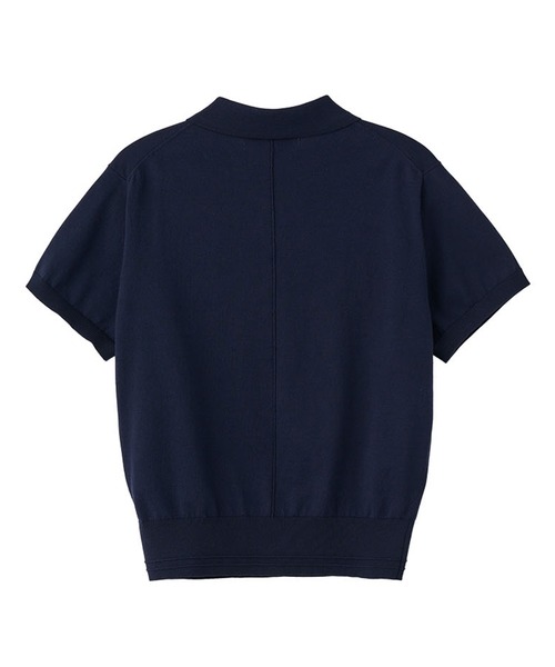 GENERAL IDEA(ジェネラルアイデア)の「GENERAL IDEA/ジェネラルアイディア tencel essential half collar knit ポロニットトップス(ポロシャツ・レディース・アイボリー/ネイビー/ピンク・S/M/L)」の10枚目の写真