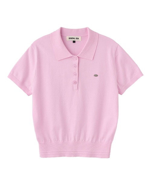 GENERAL IDEA(ジェネラルアイデア)の「GENERAL IDEA/ジェネラルアイディア tencel essential half collar knit ポロニットトップス(ポロシャツ・レディース・アイボリー/ネイビー/ピンク・S/M/L)」の14枚目の写真