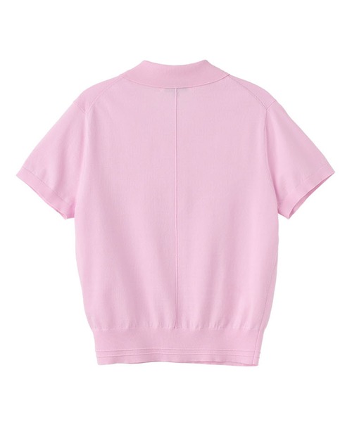 GENERAL IDEA(ジェネラルアイデア)の「GENERAL IDEA/ジェネラルアイディア tencel essential half collar knit ポロニットトップス(ポロシャツ・レディース・アイボリー/ネイビー/ピンク・S/M/L)」の15枚目の写真