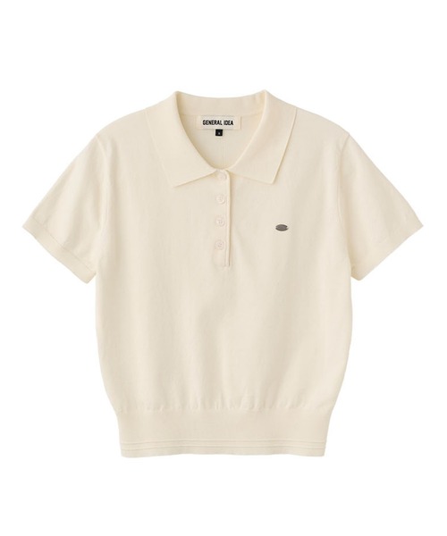 GENERAL IDEA(ジェネラルアイデア)の「GENERAL IDEA/ジェネラルアイディア tencel essential half collar knit ポロニットトップス(ポロシャツ・レディース・アイボリー/ネイビー/ピンク・S/M/L)」の22枚目の写真