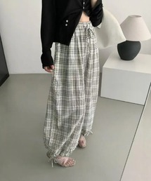 REBALANCE | ワイドチェックパンツ(その他パンツ)