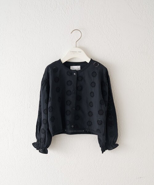 CIAOPANIC TYPY(チャオパニックティピー)の「【KIDS】【India】カットワークレースクロップド丈カーデ(シャツ/ブラウス・キッズ・ブラック/ホワイト・LARGE/MEDIUM/SMALL/XX-LARGE/X-LARGE)」の10枚目の写真