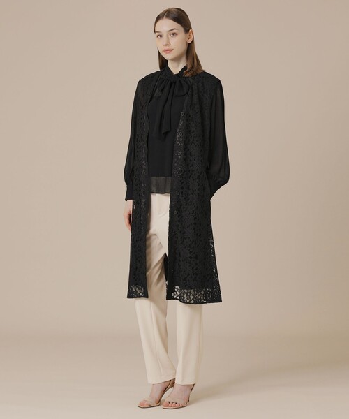 MACKINTOSH LONDON（マッキントッシュ ロンドン）の「ボタニカルレースジャンパースカート（ジャンパースカート・レディース・ブラック/ネイビー・38/40）」の3枚目の写真