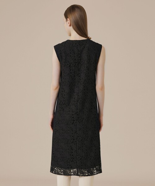 MACKINTOSH LONDON（マッキントッシュ ロンドン）の「ボタニカルレースジャンパースカート（ジャンパースカート・レディース・ブラック/ネイビー・38/40）」の7枚目の写真