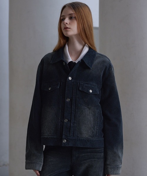 CLEL】Antique Design Corduroy Shirt Jacket / アンティークデザイン