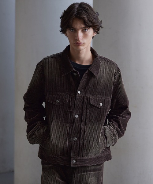 CLEL】Antique Design Corduroy Shirt Jacket / アンティークデザイン