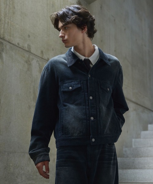 CLEL】Antique Design Corduroy Shirt Jacket / アンティークデザイン