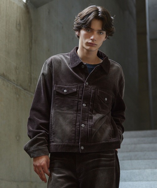 CLEL】Antique Design Corduroy Shirt Jacket / アンティークデザイン