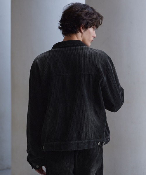 【CLEL】アンティークデザイン コーデュロイシャツジャケットセットアップ CLEL】Antique Design Corduroy Shirt Jacket / アンティークデザイン