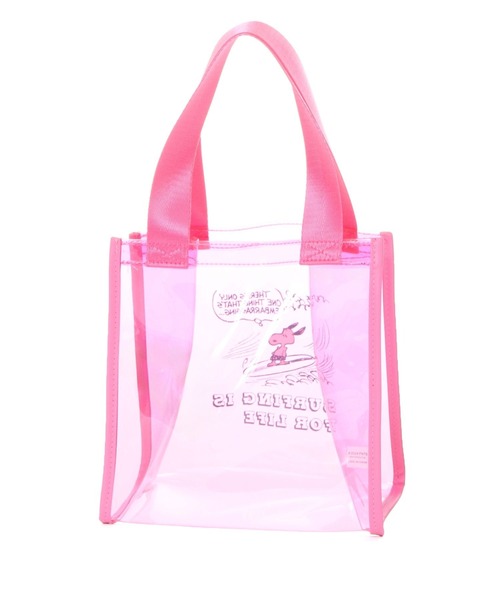 PEANUTS（ピーナッツ）の「【PEANUTS】サーフクリアトート（トートバッグ・レディース・ピンク/ブルー・0）」の13枚目の写真