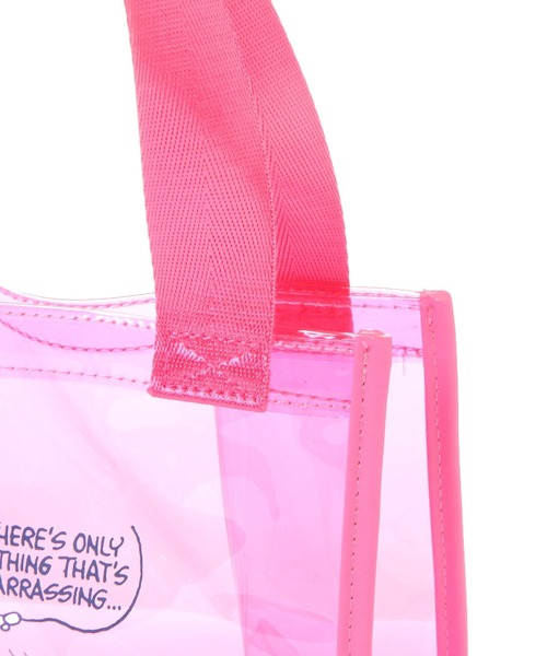 PEANUTS（ピーナッツ）の「【PEANUTS】サーフクリアトート（トートバッグ・レディース・ピンク/ブルー・0）」の4枚目の写真