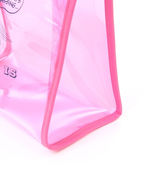 PEANUTS（ピーナッツ）の「【PEANUTS】サーフクリアトート（トートバッグ・レディース・ピンク/ブルー・0）」の6枚目の写真