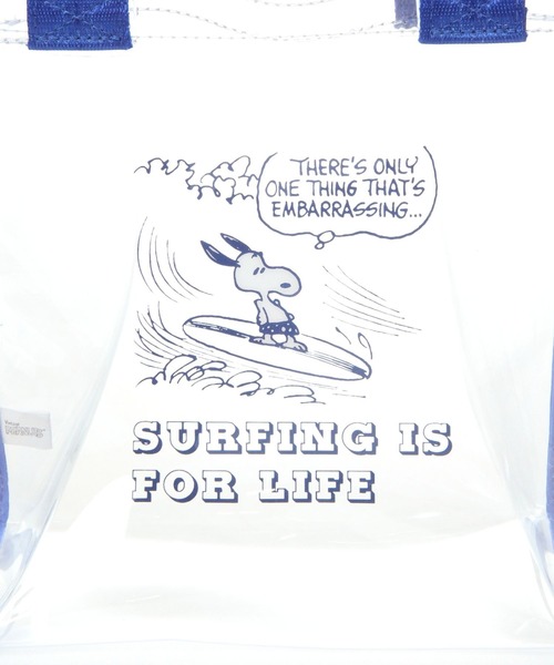 PEANUTS（ピーナッツ）の「【PEANUTS】サーフクリアトート（トートバッグ・レディース・ピンク/ブルー・0）」の9枚目の写真