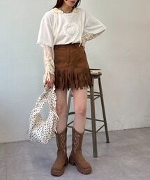 【25AW /2サイズ展開】フリンジミニスカパン