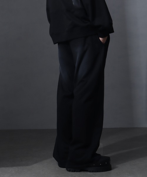 welise（ウェライズ）の「【welise/ウェライズ】ヴィンテージ裏毛 ディメンションカッティング ワイドバギースウェットパンツ（スウェットパンツ・メンズ・チャコールグレー/ブラック/ブラウン・S/M/L）」の5枚目の写真