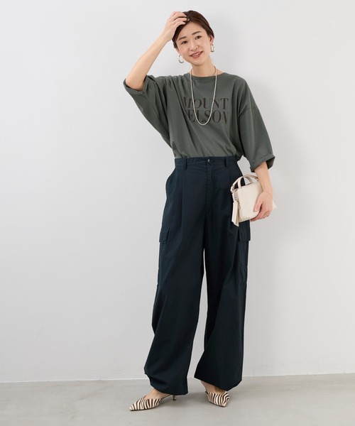 MICA&DEAL カーゴパンツ ブラック セール】ピーチセミワイドカーゴパンツ〈2サイズ展開〉（カーゴ