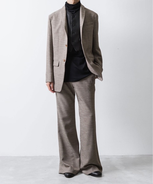 ato（アトウ）の「SYNTHETIC LEATHER VEST（ベスト・メンズ・ブラック・46/48）」の4枚目の写真