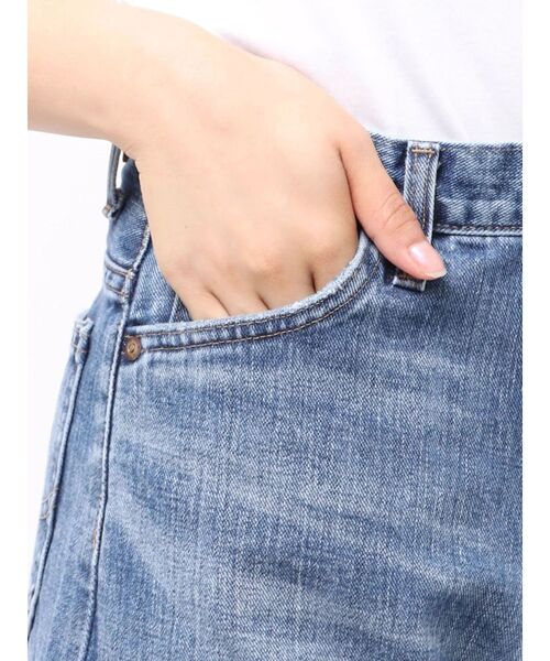 Ungrid(アングリッド)の「【Ca】Lee CURVE WIDE PANTS(デニムパンツ・レディース・ブラック/ブルー・24inch/26inch/25inch)」の9枚目の写真