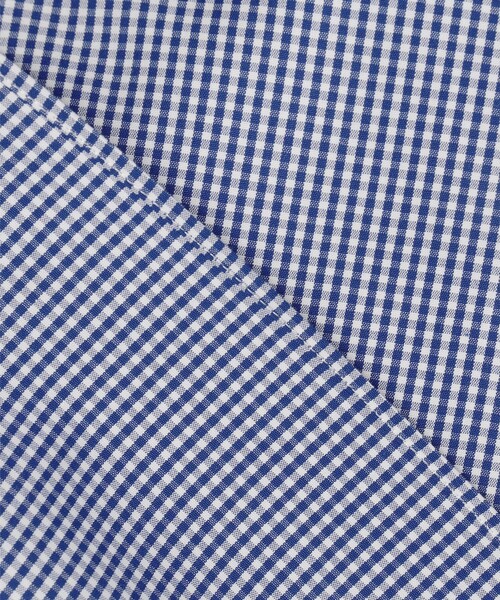 J.PRESS(ジェイプレス)の「【PREMIUM PLEATS / 形態安定】ギンガムチェック ドレスシャツ / B.D.(ビジネスシャツ・メンズ・ネイビー系3・首回り42cm-裄丈86cm/首回り41cm-裄丈85cm/首回り40cm-裄丈85cm/首回り39cm-裄丈84cm/首回り37cm-裄丈82cm/首回り38cm-裄丈84cm/首回り43cm-裄丈86cm)」の10枚目の写真