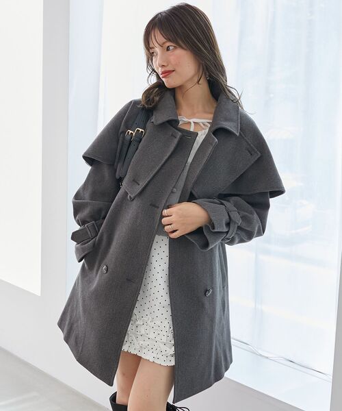 ⭐︎新品⭐︎グレディブリリアン⭐︎クロシェ⭐︎シャギーミディPコート⭐︎グレージュ⭐︎ ○新作アイテムをチェック！ | SEKIMIKI Online