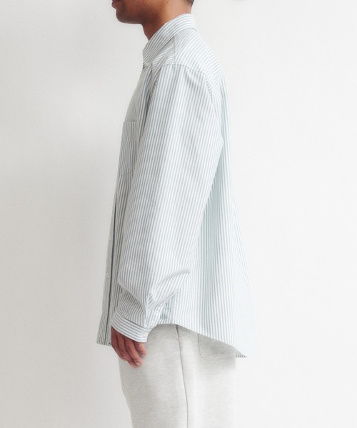 DIGAWEL(ディガウェル)の「Buttondown shirt ② (oxford)(シャツ/ブラウス・メンズ・グリーン系その他/ホワイト/ブルー・2)」の6枚目の写真