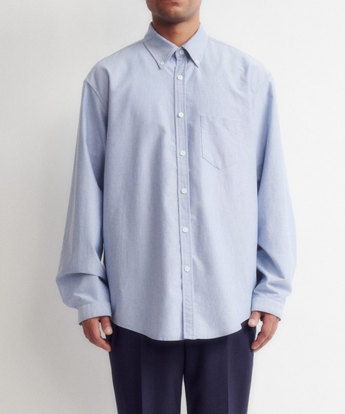 DIGAWEL(ディガウェル)の「Buttondown shirt ② (oxford)(シャツ/ブラウス・メンズ・グリーン系その他/ホワイト/ブルー・2)」の9枚目の写真