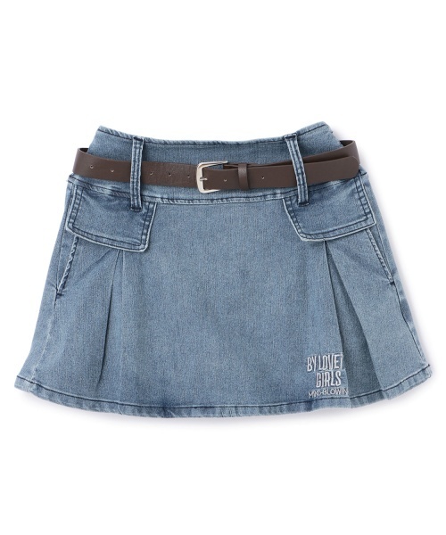by LOVEiT（バイラビット）の「【Cuugal8月号掲載】ベルトつきスカート（スカート・キッズ・カーキ/ベージュ/ブルー・150cm/160cm/140cm/130cm/120cm）」の3枚目の写真