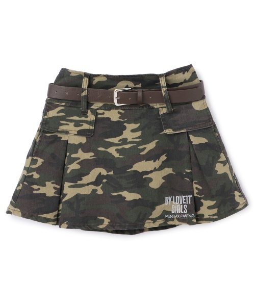 by LOVEiT（バイラビット）の「【Cuugal8月号掲載】ベルトつきスカート（スカート・キッズ・カーキ/ベージュ/ブルー・150cm/160cm/140cm/130cm/120cm）」の14枚目の写真
