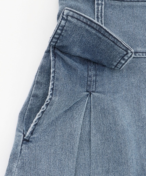 by LOVEiT（バイラビット）の「【Cuugal8月号掲載】ベルトつきスカート（スカート・キッズ・カーキ/ベージュ/ブルー・150cm/160cm/140cm/130cm/120cm）」の9枚目の写真