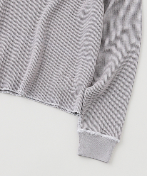 ARIES（アリーズ）の「ARIES / アリーズ REVERSIBLE TEMPLE WAFFLE LS TEE / AR40666.04（Tシャツ/カットソー・メンズ・ボルドー/グレー/ブラック・SMALL/MEDIUM/FREE）」の5枚目の写真