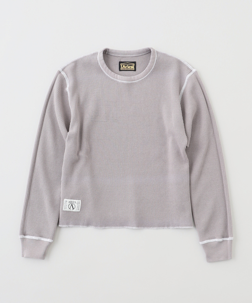 ARIES（アリーズ）の「ARIES / アリーズ REVERSIBLE TEMPLE WAFFLE LS TEE / AR40666.04（Tシャツ/カットソー・メンズ・ボルドー/グレー/ブラック・SMALL/MEDIUM/FREE）」の10枚目の写真
