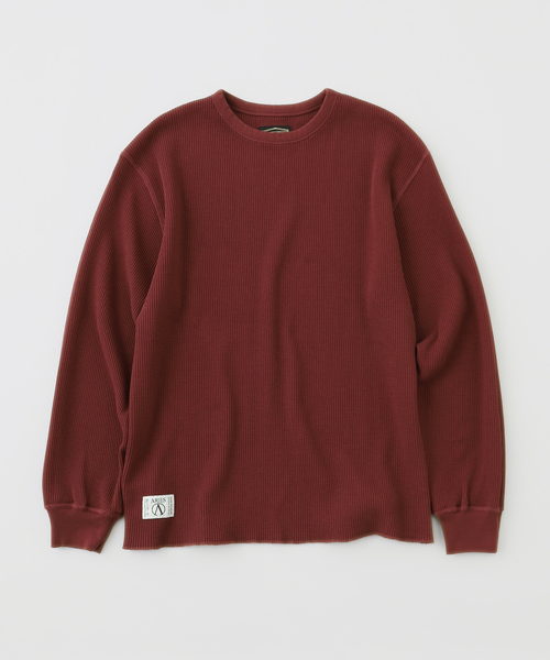 ARIES（アリーズ）の「ARIES / アリーズ REVERSIBLE TEMPLE WAFFLE LS TEE / AR40666.04（Tシャツ/カットソー・メンズ・ボルドー/グレー/ブラック・SMALL/MEDIUM/FREE）」の11枚目の写真
