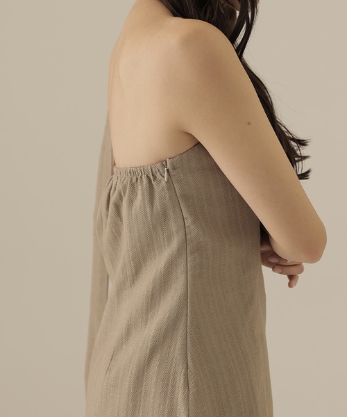 SUWDEE（スーディー）の「choker bustier peplum setup（セットアップ・レディース・ブラック/グレイッシュベージュ・M）」の11枚目の写真