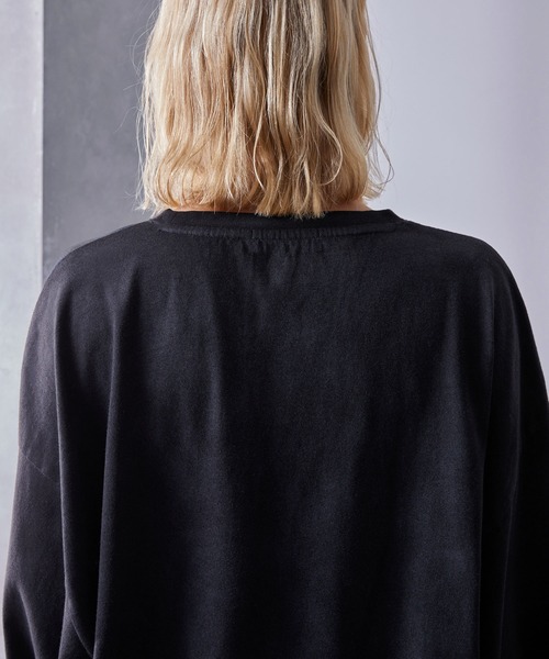 Loose/ルース（ルース）の「ヴィンテージフェード ルーズダメージロンT（Tシャツ/カットソー・メンズ・ブラック/ホワイト・L/M/S）」の17枚目の写真