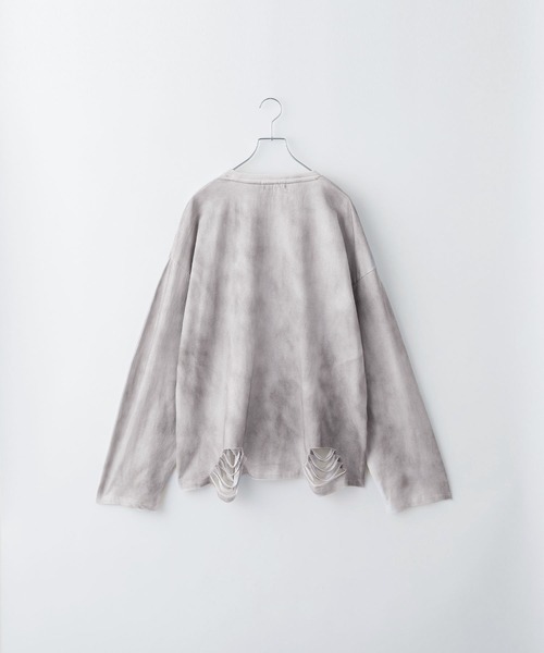 Loose/ルース（ルース）の「ヴィンテージフェード ルーズダメージロンT（Tシャツ/カットソー・メンズ・ブラック/ホワイト・L/M/S）」の21枚目の写真