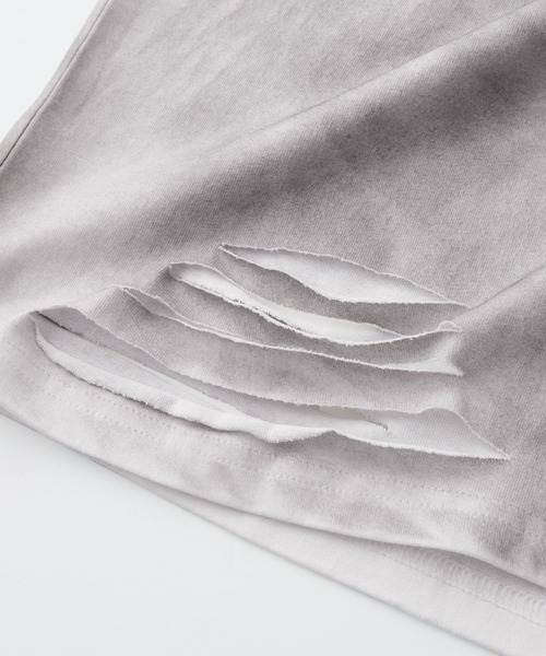 Loose/ルース（ルース）の「ヴィンテージフェード ルーズダメージロンT（Tシャツ/カットソー・メンズ・ブラック/ホワイト・L/M/S）」の22枚目の写真