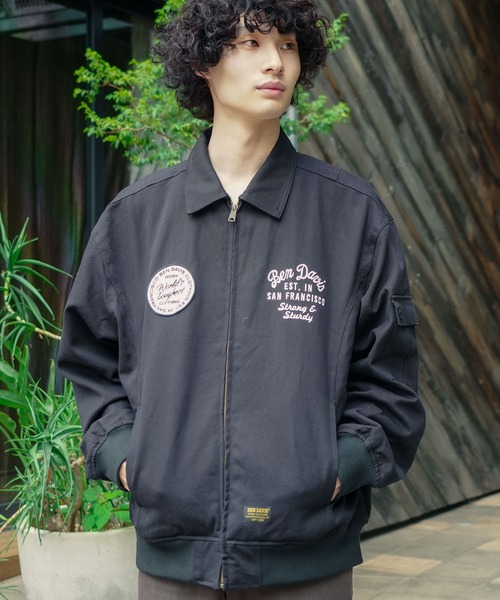 BEN DAVIS/ベンデイビス】COTTON DUCK SOUVENIR JACKET ジャケット