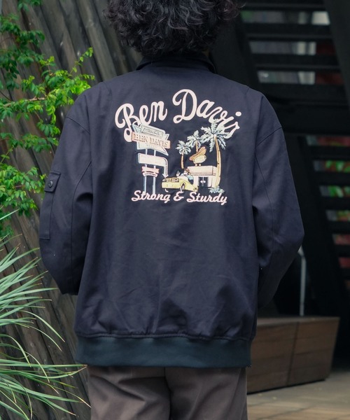BEN DAVIS/ベンデイビス】COTTON DUCK SOUVENIR JACKET ジャケット
