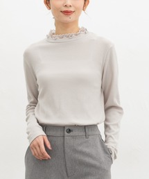 Honeys | レース使いハイネックT(Tシャツ/カットソー)