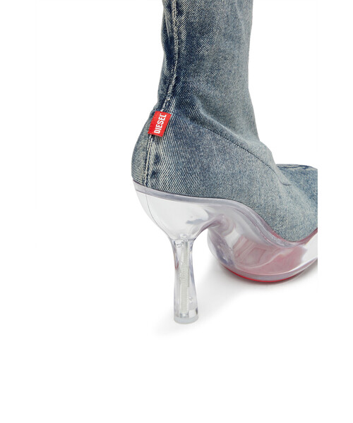 DIESEL（ディーゼル）の「ウィメンズ ショートブーツ LAKE D-LAKE PLATFORM MIDB ZIP  STRETCH S（ブーツ・レディース・インディゴブルー・38/37）」の3枚目の写真