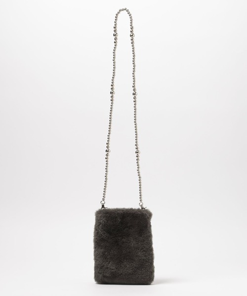 LEPSIM（レプシィム）の「ファーミニショルダーバッグ　598110（ショルダーバッグ・レディース・チャコールグレー/アイボリー/モカ・ONE SIZE）」の18枚目の写真