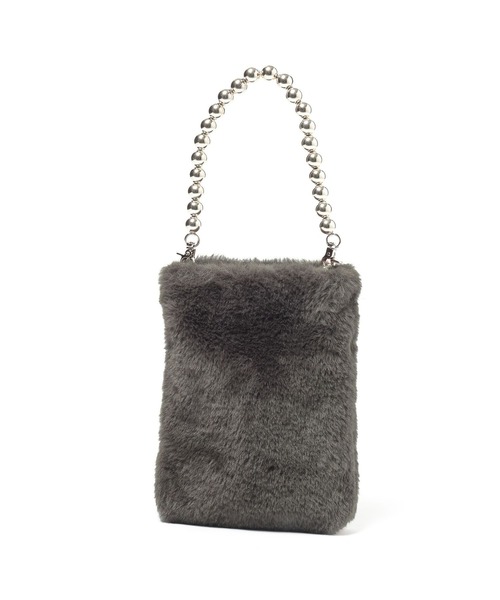 LEPSIM（レプシィム）の「ファーミニショルダーバッグ　598110（ショルダーバッグ・レディース・チャコールグレー/アイボリー/モカ・ONE SIZE）」の12枚目の写真