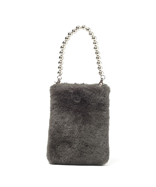 LEPSIM（レプシィム）の「ファーミニショルダーバッグ　598110（ショルダーバッグ・レディース・チャコールグレー/アイボリー/モカ・ONE SIZE）」の13枚目の写真