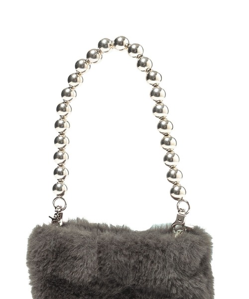 LEPSIM（レプシィム）の「ファーミニショルダーバッグ　598110（ショルダーバッグ・レディース・チャコールグレー/アイボリー/モカ・ONE SIZE）」の5枚目の写真