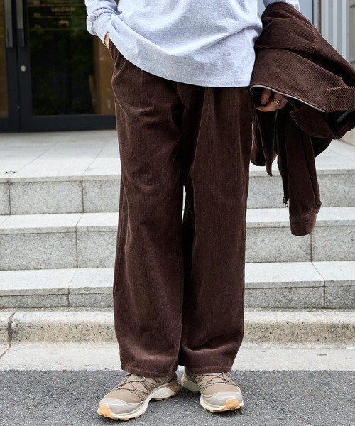 美品 PT01 33 ルーマニア製 定価¥45,000程 ワイドテーパード セール】ヴィンテージライクコーデュロイ ワイドテーパードパンツ