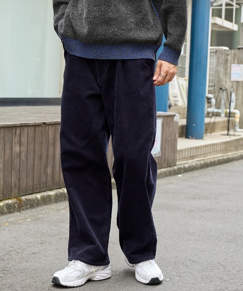 ヴィンテージライクコーデュロイ ワイドテーパードパンツ