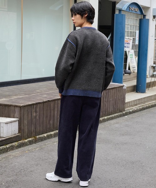 MONO-MART(モノマート)の「ヴィンテージライクコーデュロイ ワイドテーパードパンツ【セットアップ対応】(その他パンツ・メンズ・ブラック/ネイビー/ブラウン/グレイッシュベージュ/アイボリー・S/L/M)」の15枚目の写真