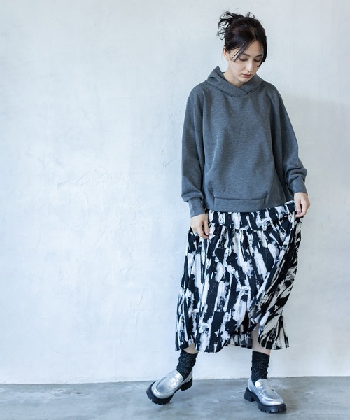 プリントギャザースカート（スカート）｜OSMOSIS（オズモーシス）の
