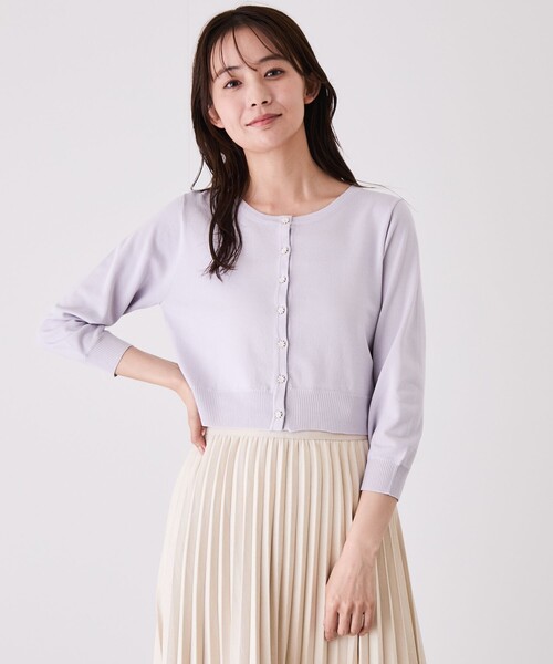 Jayro(ジャイロ)の「バックレースカーディガン(カーディガン/ボレロ・レディース・ラベンダー/ブラック/ネイビー・M)」の8枚目の写真